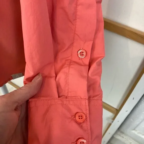 Ascend Coral Button-Up Outdoor Sport Shirt w/ netting lining and zip side pocket - Picture 8 of 15